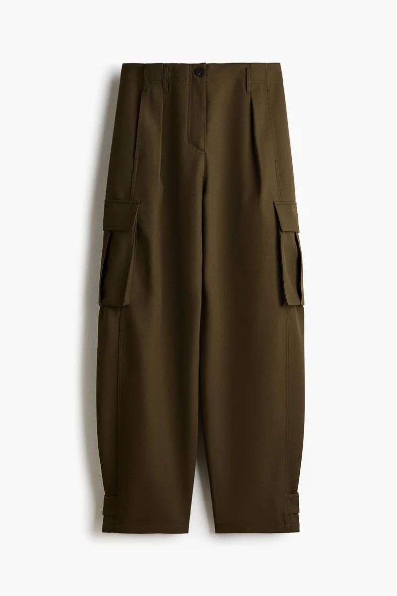 H&M Barrel-leg cargo trousers